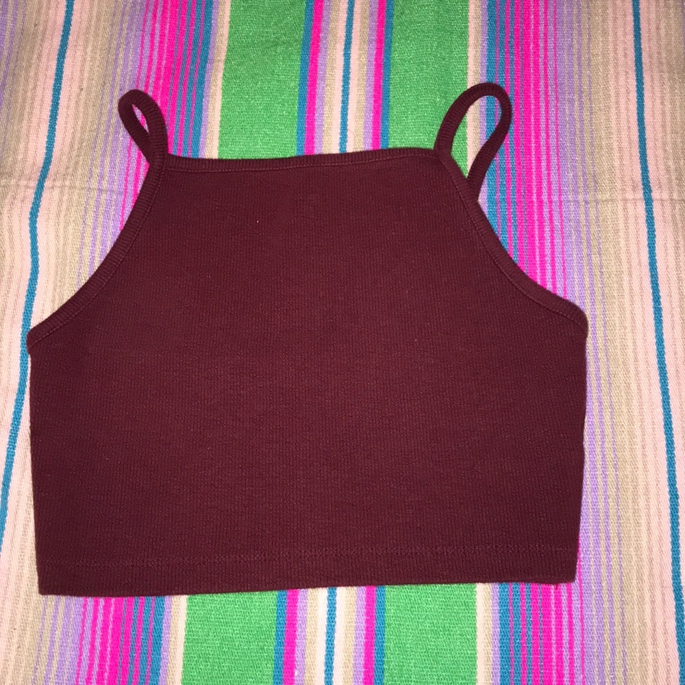 Maroon tank top